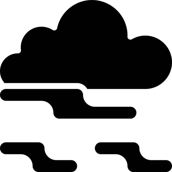 Nublado Niebla Meteorología Icono Categoría Tiempo — Archivo Imágenes Vectoriales