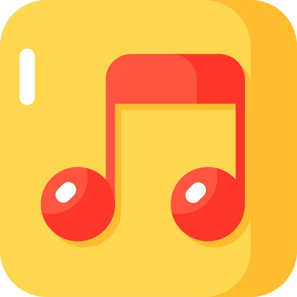 Musique App Playlist Chanson Icône — Image vectorielle