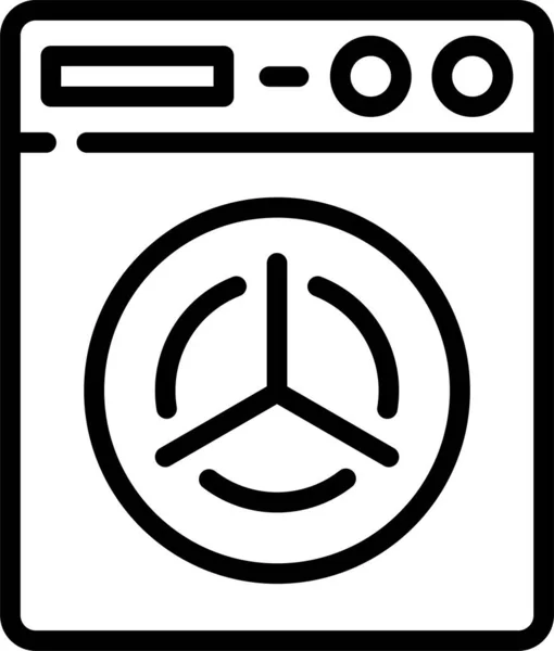 Wash Clean Laundry Icon Outline Style — Stock Vector
