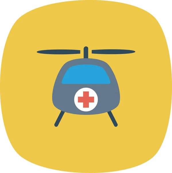 Aid Cross Emergency Icon Flat Style — Stock Vector