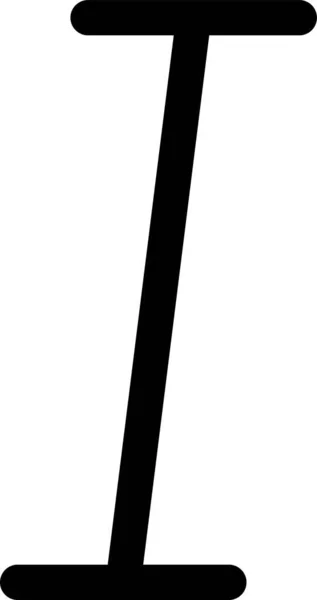 Format Italique Lettre Icône — Image vectorielle