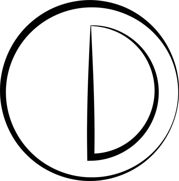Значок Кольорового Контрасту Намальованому Стилі — стоковий вектор