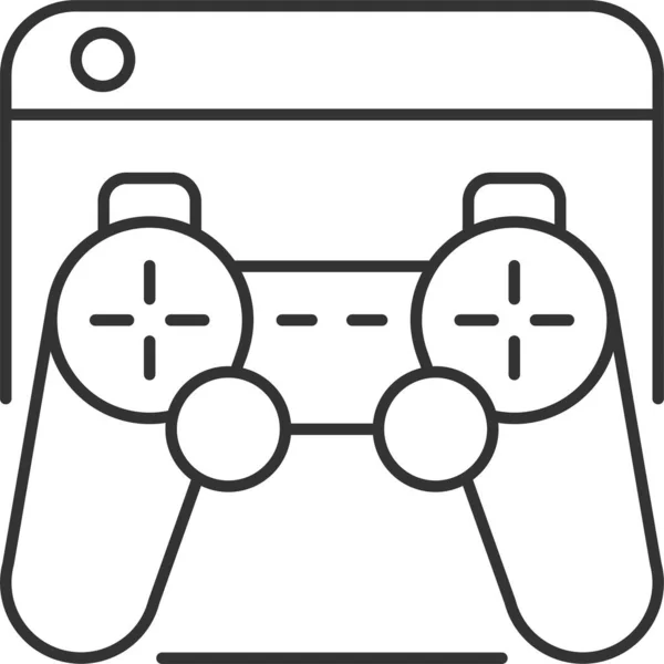 Console Videogame Play Icon — Stock Vector