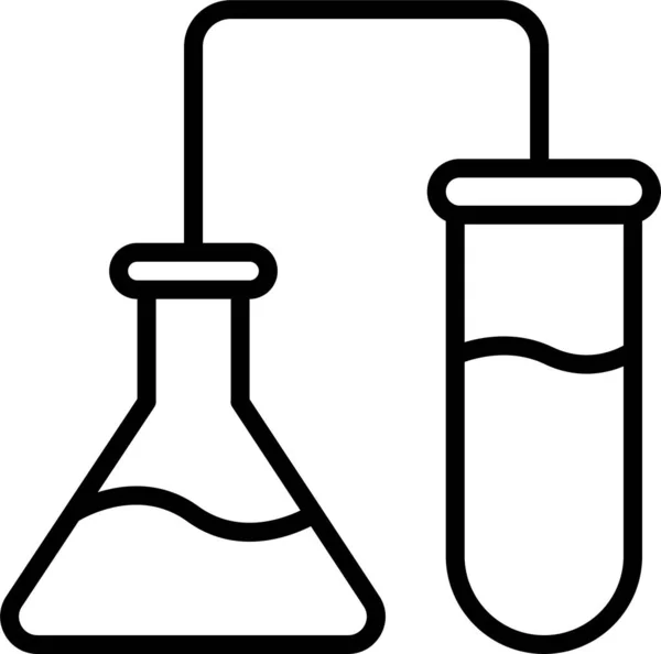 Deney Laboratuarı Bilim Simgesi — Stok Vektör