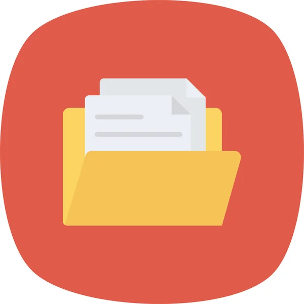 Directory Document File Icon Badge Style — 图库矢量图片