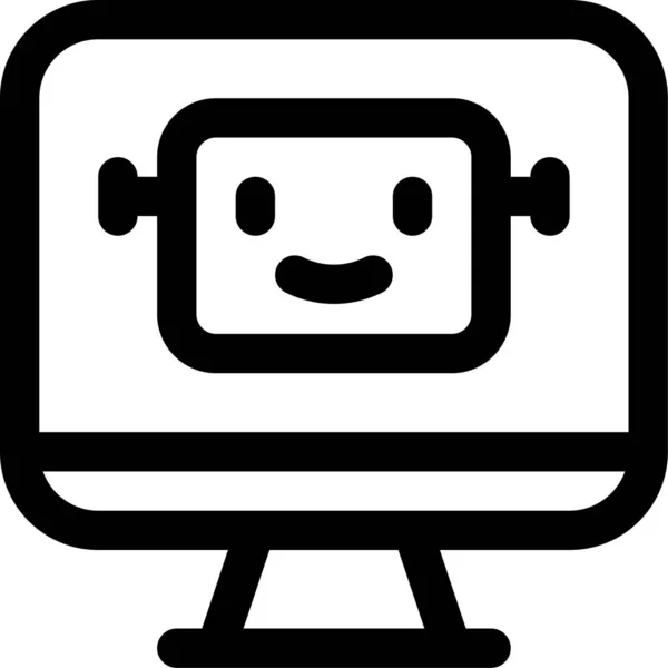 Bot Εικονίδιο Βοηθός — Διανυσματικό Αρχείο