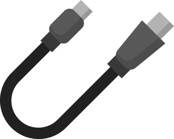 Conexión Cable Usb Icono — Vector de stock