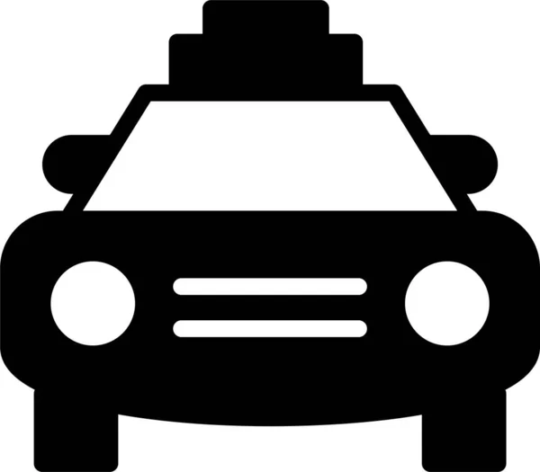 Икона Автомобильного Транспорта Твердом Стиле — стоковый вектор
