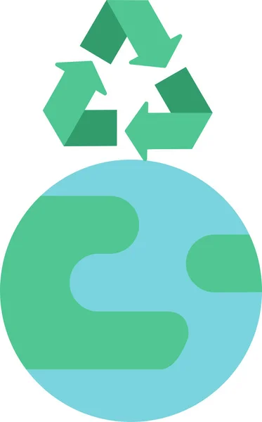 Öko Recycling Planet Symbol — Stockvektor