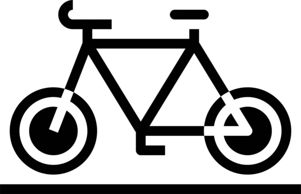 Bicicleta Bicicleta Icono Ejercicio Vehículos Modos Categoría Transporte — Vector de stock