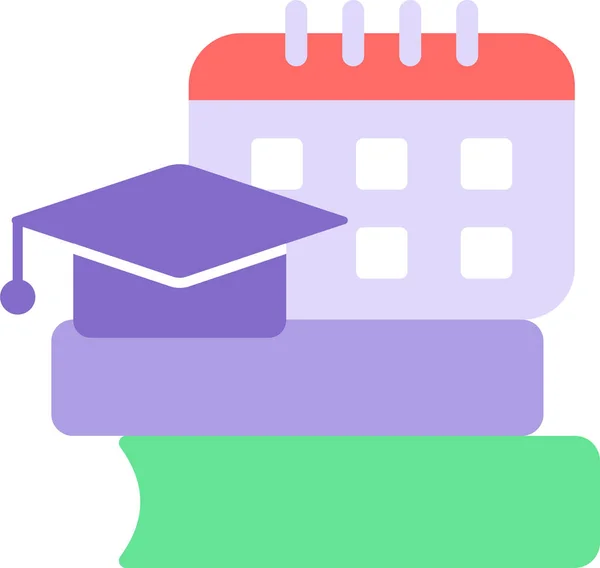 Programa Estudio Educación Icono — Vector de stock