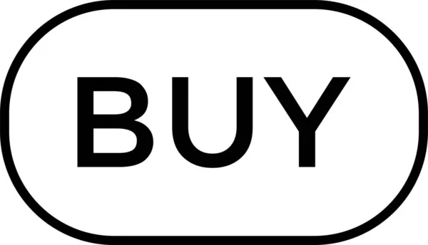 Biznes Kupić Ikonę Zakupów Zarysie Stylu — Wektor stockowy