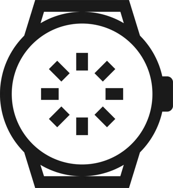 Neustart Des Smartwatch Symbols Umrissstil — Stockvektor