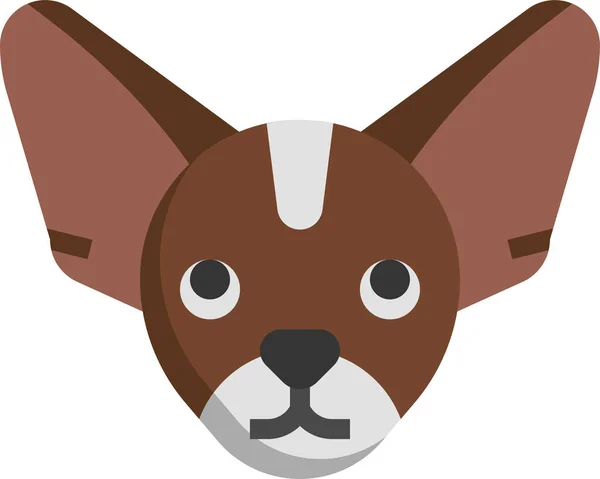 Chihuahua Razza Cane Icona — Vettoriale Stock