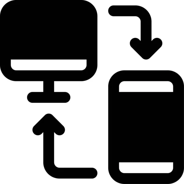 Mobiles Symbol Synchronisieren — Stockvektor