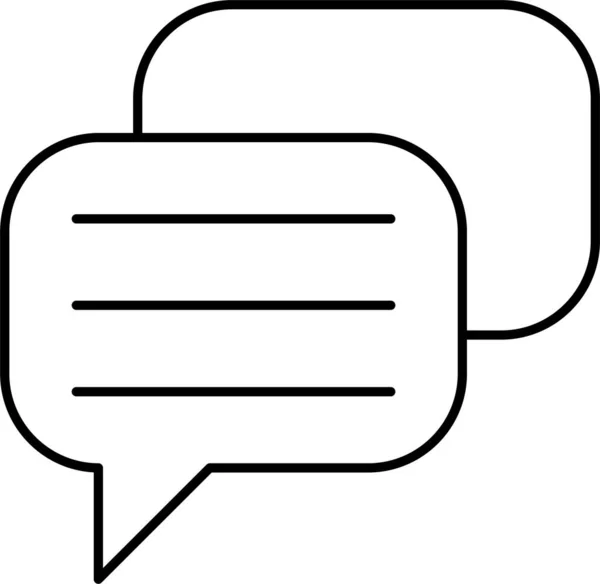 Bubble Chat Bericht Pictogram — Stockvector