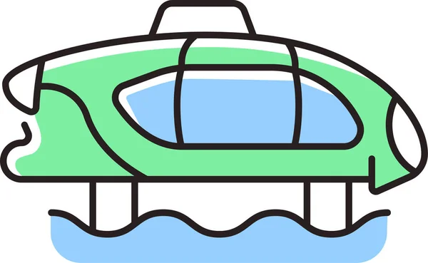Electric Transport Water Icon — Stock Vector