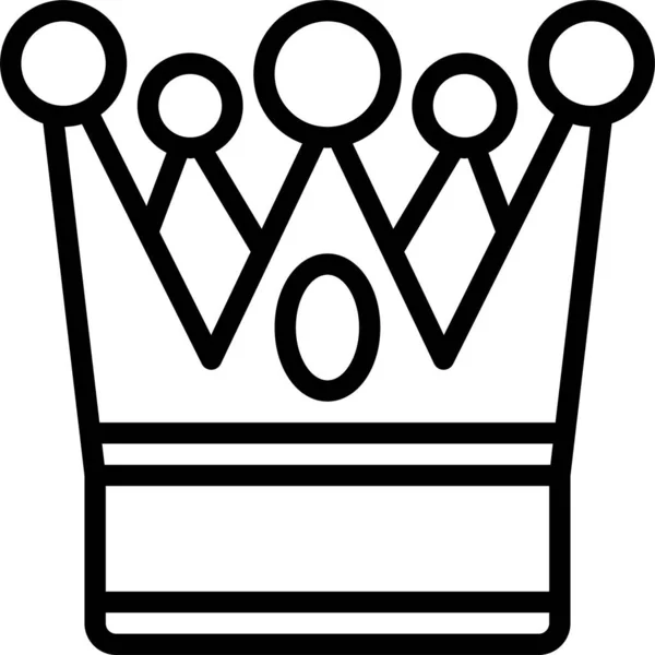 Ikona Króla Mody Korony Kategorii Nagród — Wektor stockowy