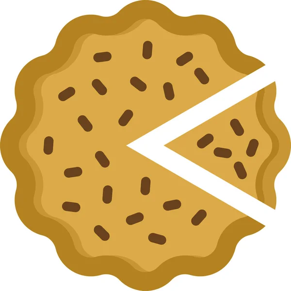 Pie Food Pastry Icon — Stock Vector