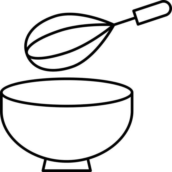 Εικονίδιο Εξοπλισμού Μαγειρικών Σκευών Αρτοποιίας Στην Κατηγορία Τροφίμων Ποτών — Διανυσματικό Αρχείο