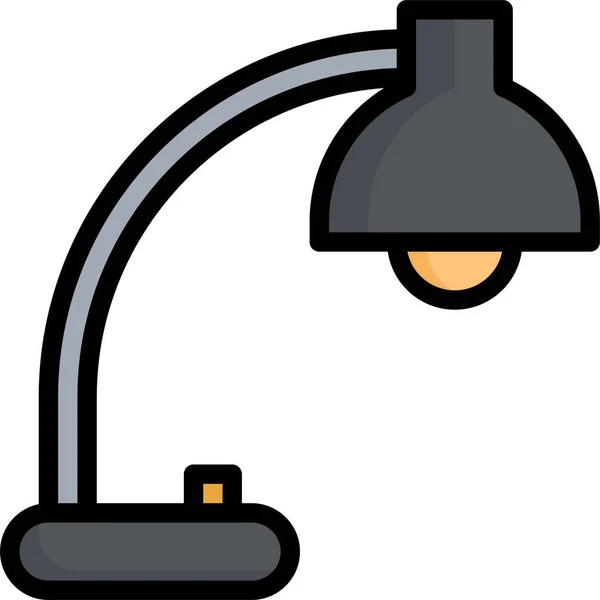 Lampe Bureau Icône Éclairage — Image vectorielle