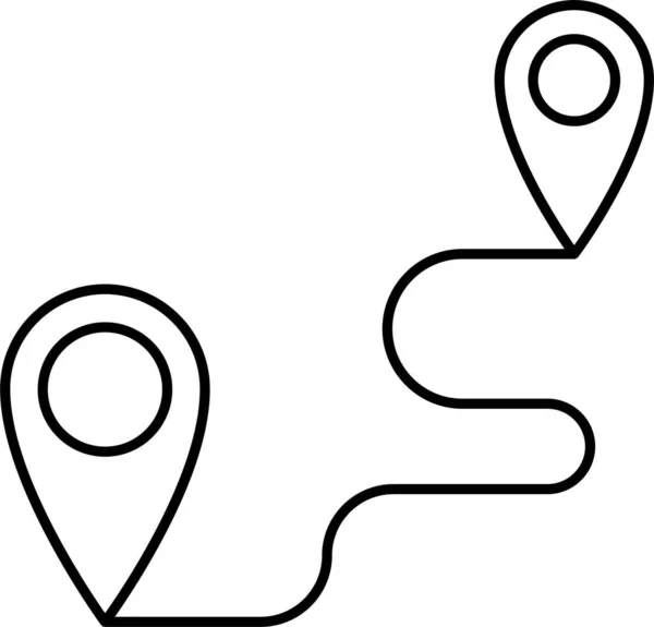 Locatoin Track Symbol — Stockvektor