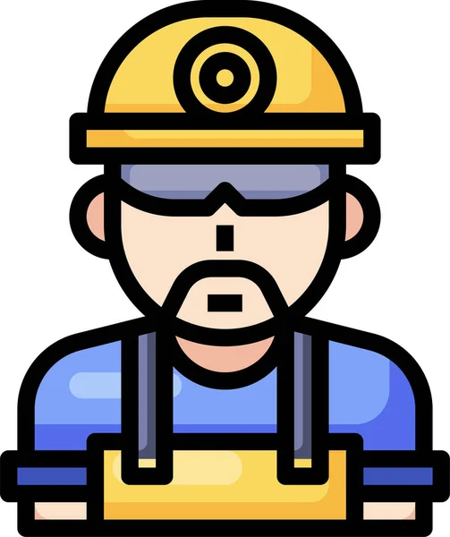 Avatar Hombre Trabajo Icono Categoría Gestión Empresas — Archivo Imágenes Vectoriales