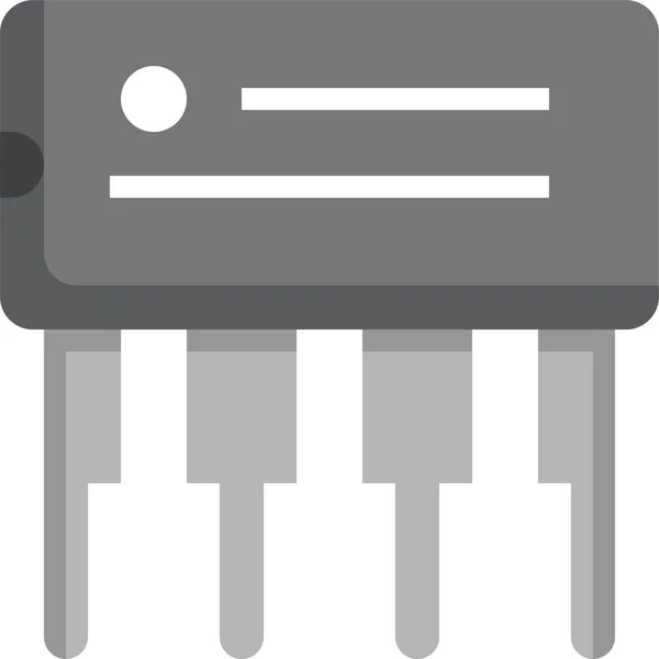 Icoon Elektronische Componenten Microchip2 — Stockvector