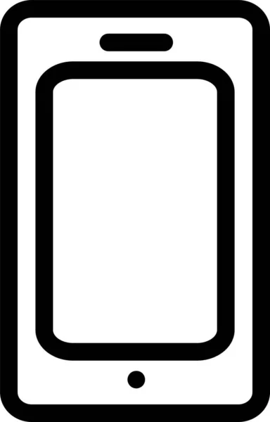 Ikona Zařízení Pro Volání Stylu Osnovy — Stockový vektor