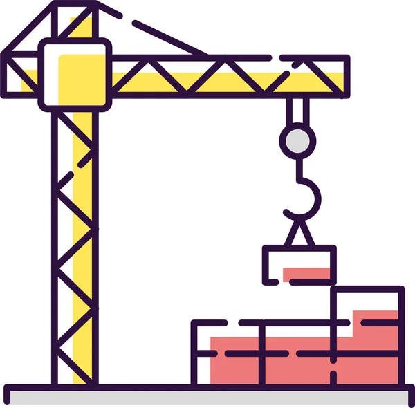 Sitio Construcción Icono Del Sitio Construcción — Vector de stock
