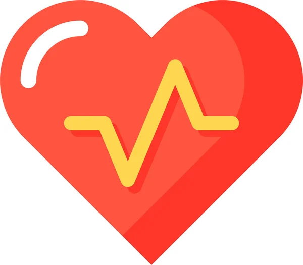 Health App Heartbeat Pulse Icon — Stock Vector