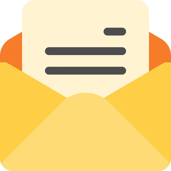 Email Mail Lire Icône Dans Style Plat — Image vectorielle