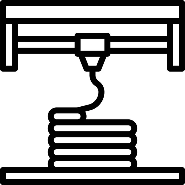 Ícone Processamento Processo Impressão —  Vetores de Stock