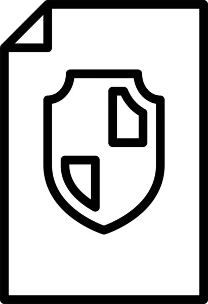 Sicheres Schutz Symbol — Stockvektor