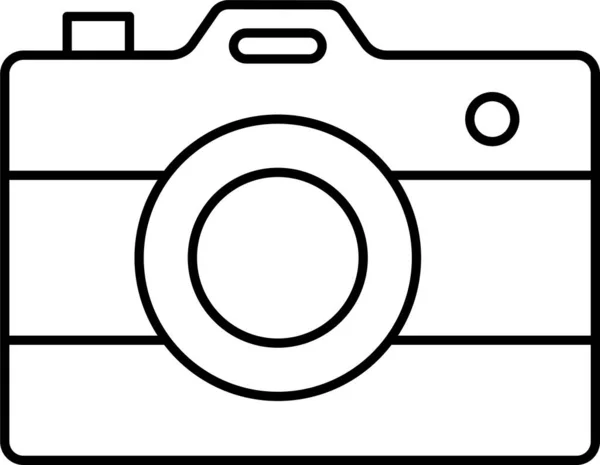 Camera Vastleggen Lens Pictogram — Stockvector