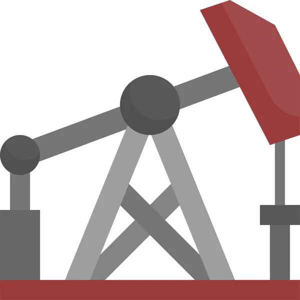 Olieplatform Petroleumpictogram — Stockvector
