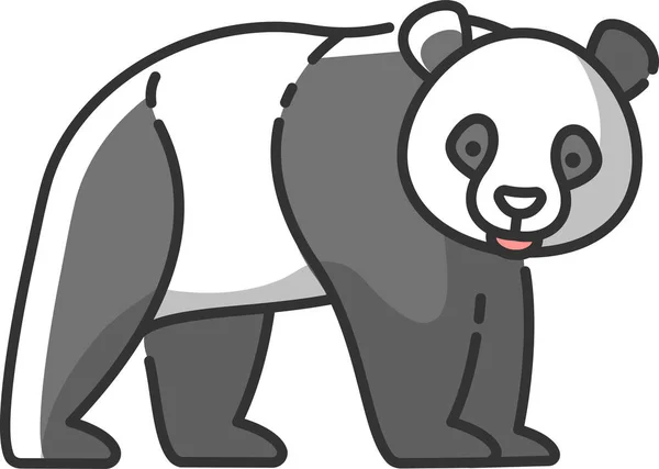 动物熊熊猫图标 — 图库矢量图片