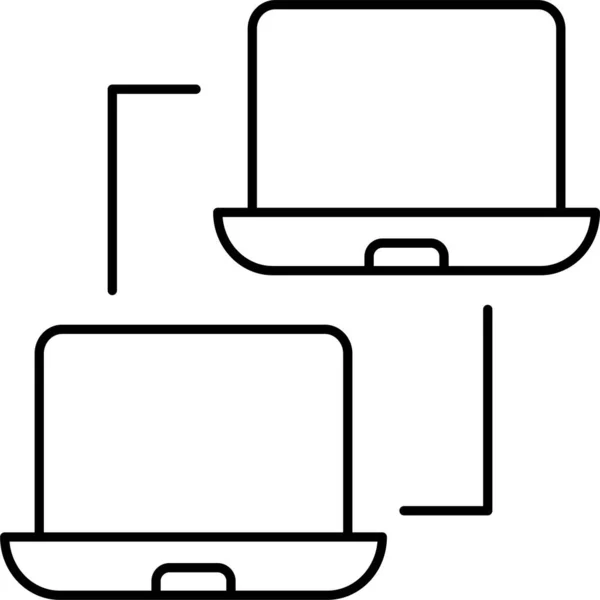 Icône Partage Fichiers — Image vectorielle