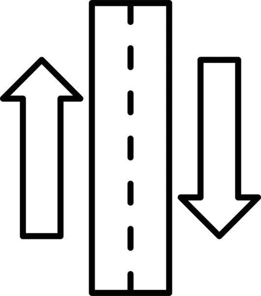 Route Route Route Icône Rue — Image vectorielle