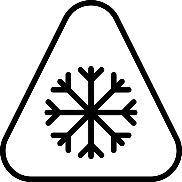 Schneeflocke Schneeflocke Symbol — Stockvektor