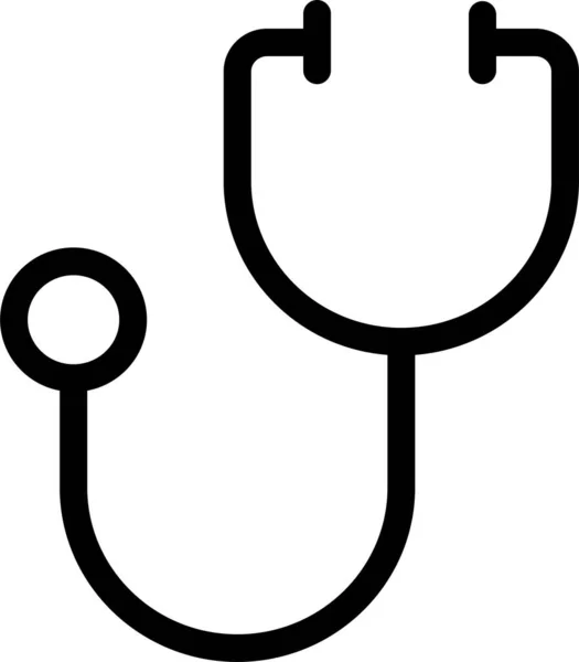 Diagnóstico Médico Icono Atención Médica Estilo Esquema — Vector de stock