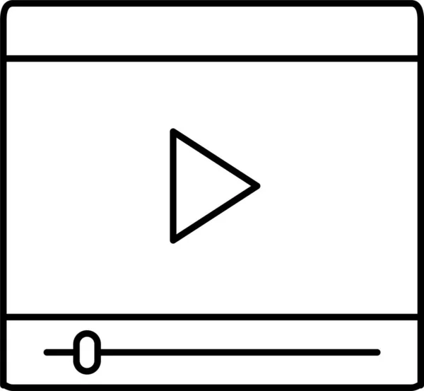 Media Play Player Icon Στην Κατηγορία Φωτογραφίας — Διανυσματικό Αρχείο