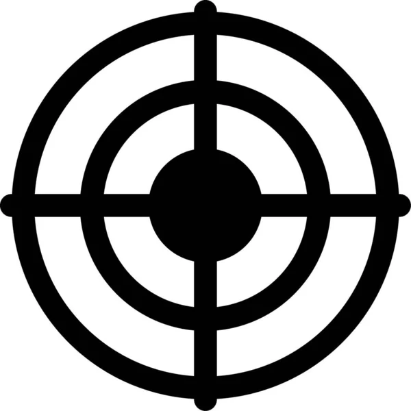 Shooting Game Target Icon — Stock Vector