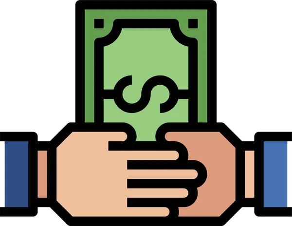 Bribe Cash Corrupt Icon — Stock Vector