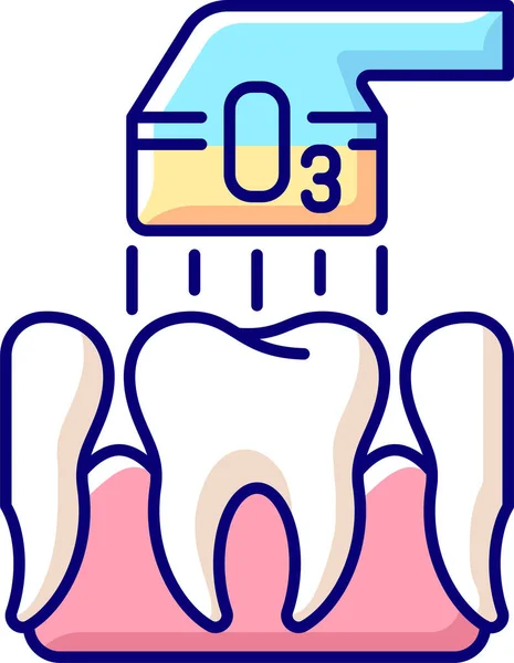 牙痛龋牙釉质图标 — 图库矢量图片