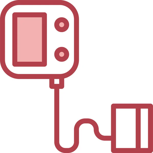 Ícone Calibre Cuidados Sanguíneos — Vetor de Stock