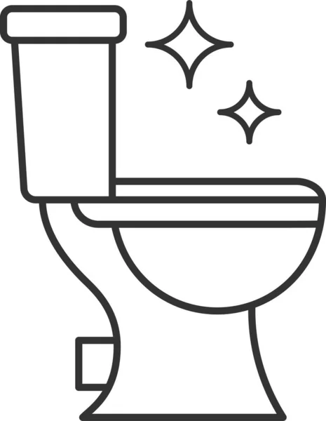 家庭住户类别的浴室清洁图标 — 图库矢量图片
