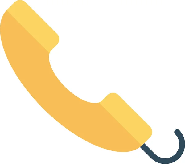 Telefone Comunicação Chamada Ícone Estilo Plano — Vetor de Stock
