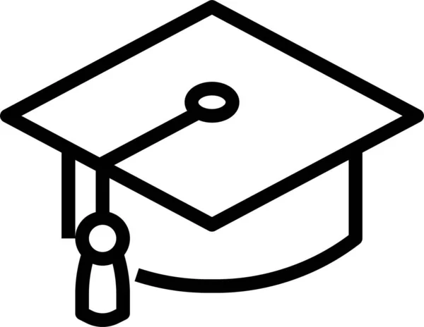 Cap Ausbildung Hut Symbol Der Kategorie Business Management — Stockvektor