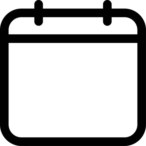 Agenda Leeres Kalender Symbol Gemischter Kategorie — Stockvektor